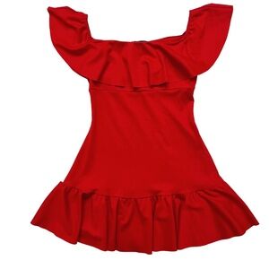 Urban Outfitters Off The Shoulder Ruffle Mini Dress Small